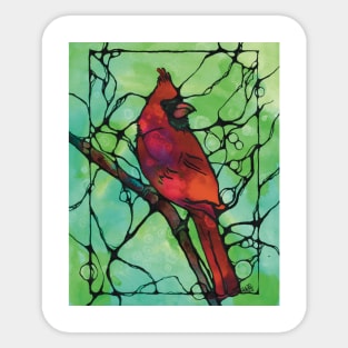 Red cardinal Sticker